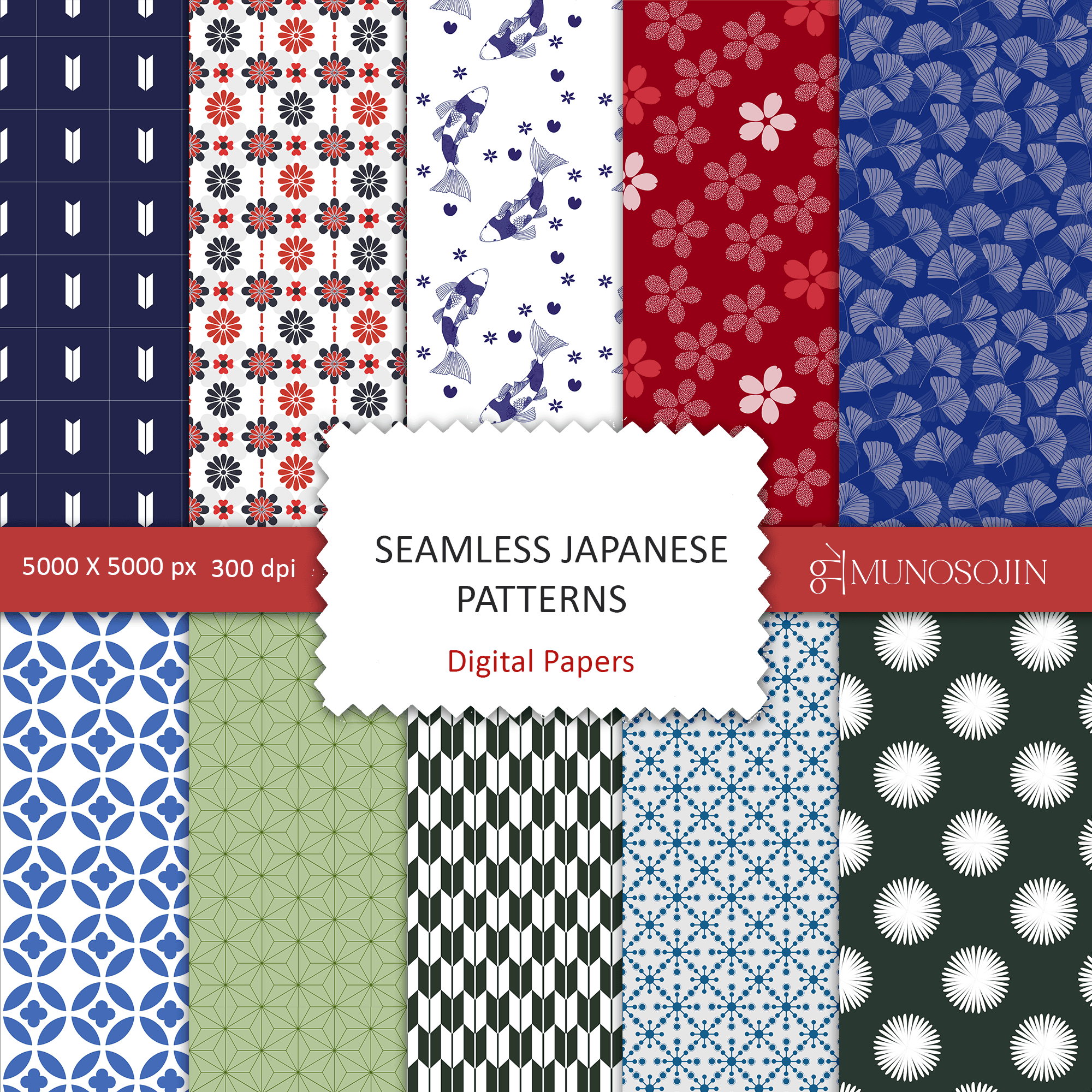 Japanese Style Pattern Set