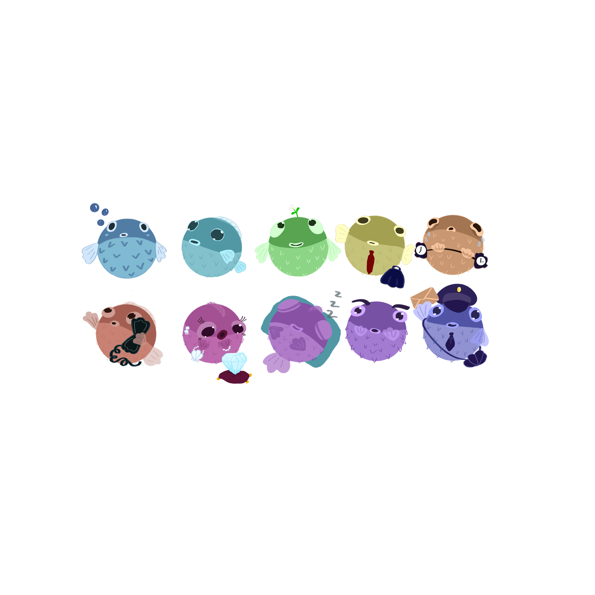 Puffer Fish Collection